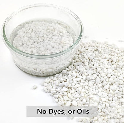 YISZM 2LB Succulent and Cactus Gravel Pebbles, 1/5 Inch White Natural - Image 3