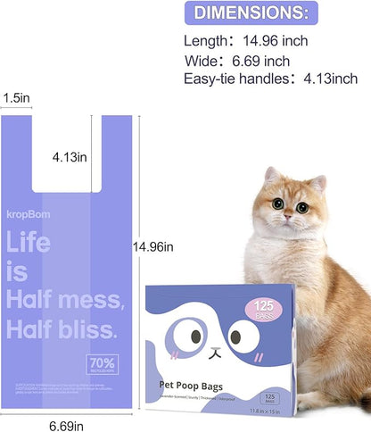 125 Count Cat Litter Bags Lavender Scented - Image 7
