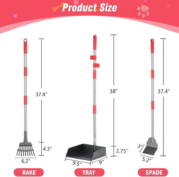 FUSBUNTY Dog Pooper Scooper Set, Pooper Scooper - Image 2
