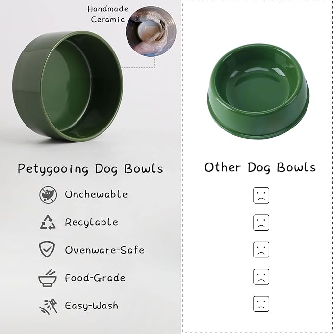 Petygooing 28 OZ Elevated/Raised Ceramic Dog Bowl - Image 5