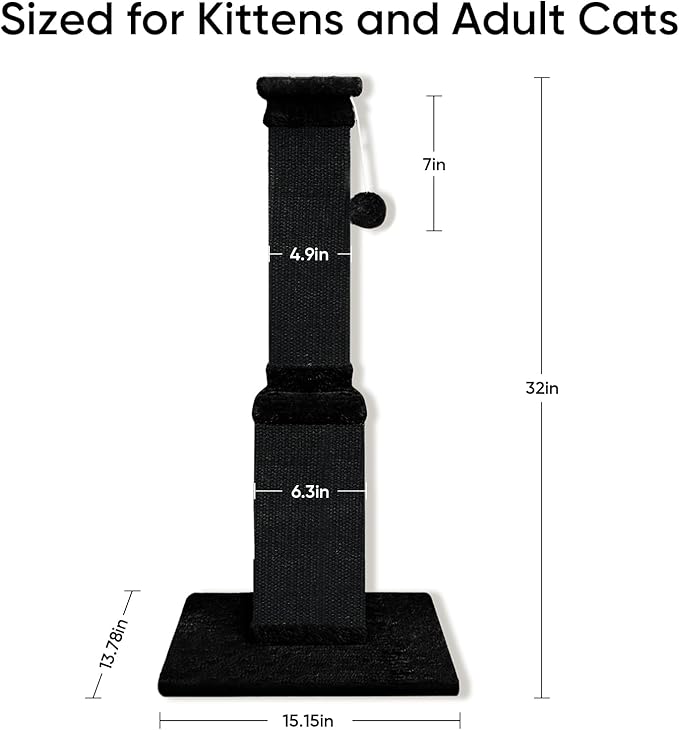 Cat Scratching Post, 32 Inch Cat Scratching Posts - Image 3