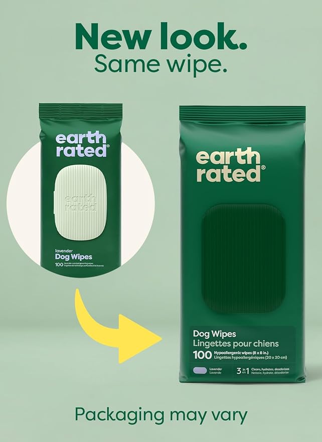 Earth Rated Dog Wipes, Hypoallergenic, 3-in-1 Cleaning and Hydrating, - Image 2