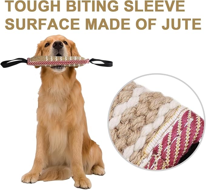 Storystore Dog Tug Toy Dog Training Bite Pillow Jute Bite Toy - Image 3