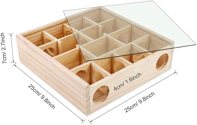 Wooden Maze Tunnel Toy with Cover, Small Pet Animals Sport Toy Funny Toy - Image 3