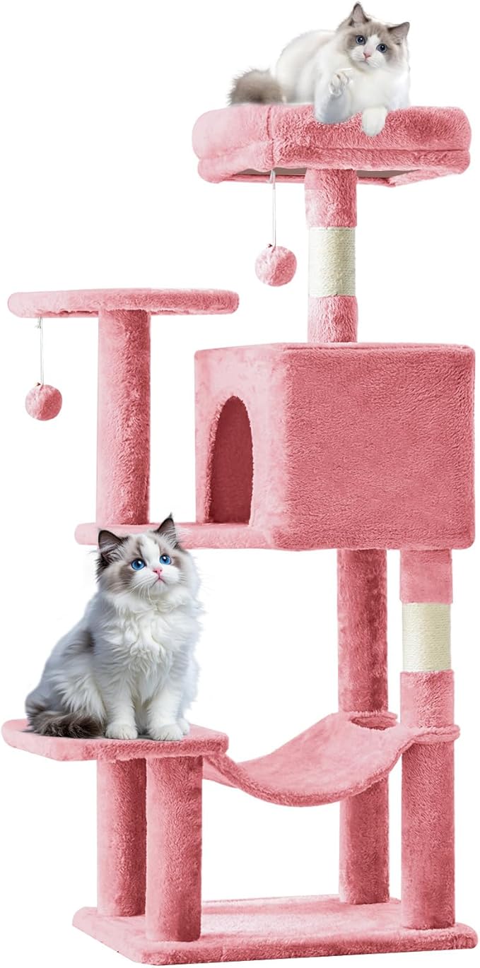 Sweetcrispy 44 Inch Cats Tree Tower, Cat Climbing Tower - Image 7