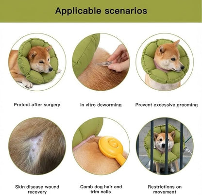 H HIDREAM Soft Dog Cones for Medium Dogs, Cute Adjustable Cone for Dogs to Stop - Image 5