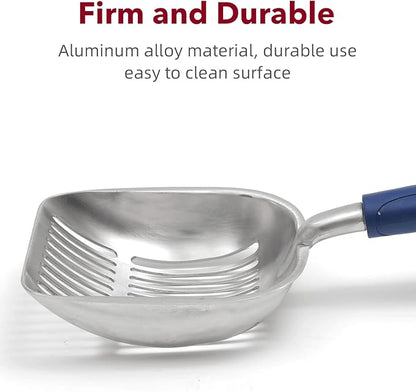 Cat Litter Scoop, Kitty Metal Scooper, Aluminum Alloy Sifter, Kitten Pooper - Image 5