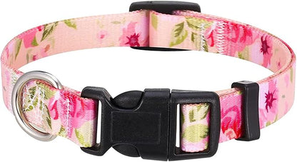 Mihqy Dog Collar with Bohemia Floral Tribal Geometric Patterns - Image 2