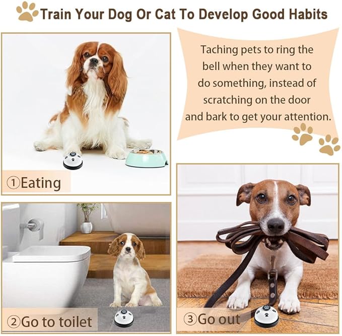 2 Pack Dog Door Bells, Dog Doorbell to go Outside Puppy Train Bell - Image 7