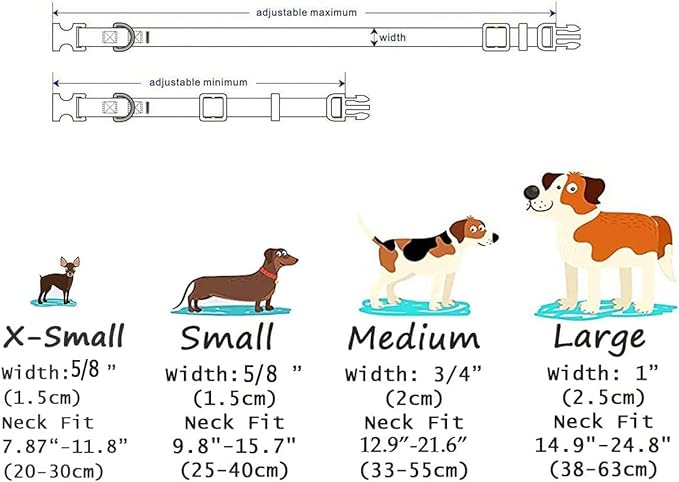 Mihqy Dog Collar with Bohemia Floral Tribal Geometric Patterns - Image 3