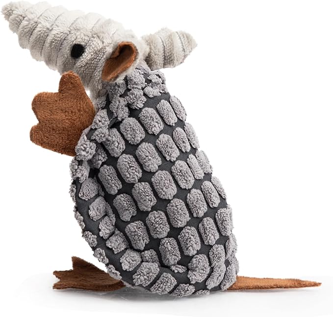 Hollypet Plush Dog Squeaky Toy Stuffed Armadillo Animal Pet Puppy Chew Toys by Hollypet