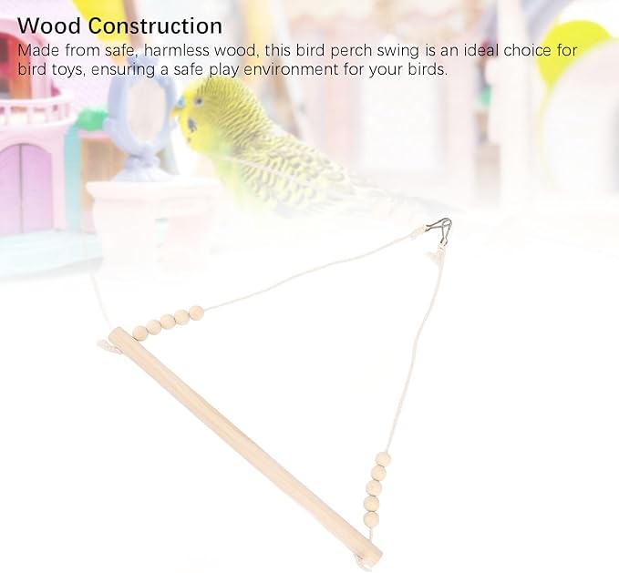 2PCS Triangle Bird Swing Toys Hummingbird Swings and perches Easy to Install - Image 7