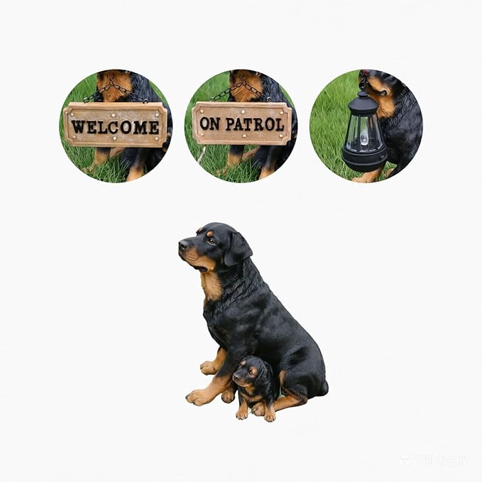 Rottweiler Dog Garden Statue - Image 5