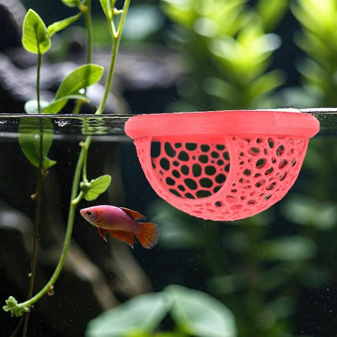 Floating Betta Fish Shrimp, Betta or Shrimp Feeder, Cave Hammock, Small Fish - Image 5