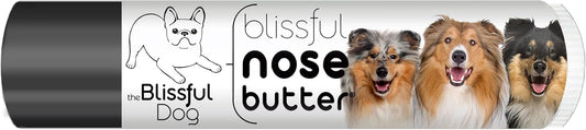 The Blissful Dog Collie Nose Butter for Dry, Cracked Skin, Lick-Safe Dog Nose Balm with Moisturizing Shea Butter, Almond, Olive, and Essential Oils, Pet Supplies, Uncented, 0.15 oz.