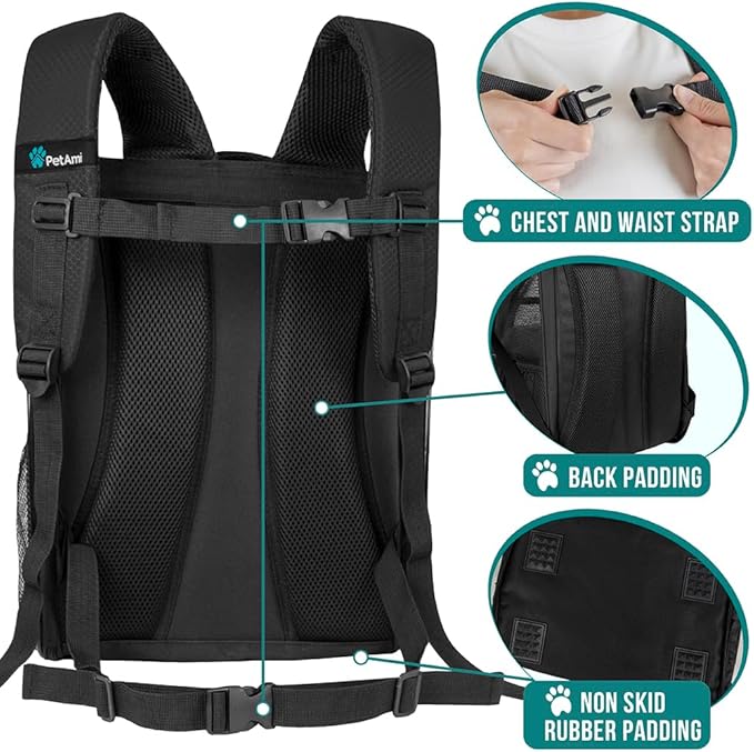 PetAmi Dog Backpack Carrier for Small Medium Dogs Large Cats up to 18 lbs - Image 5