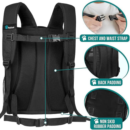 PetAmi Dog Backpack Carrier for Small Medium Dogs Large Cats up to 18 lbs - Image 5