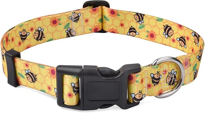 Mihqy Dog Collar with Bohemia Floral Tribal Geometric Patterns - Image 2