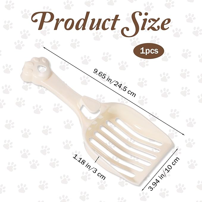 COMNICO Cat Litter Scoop, Durable Plastic Kitty Litter Sifter Scooper - Image 2