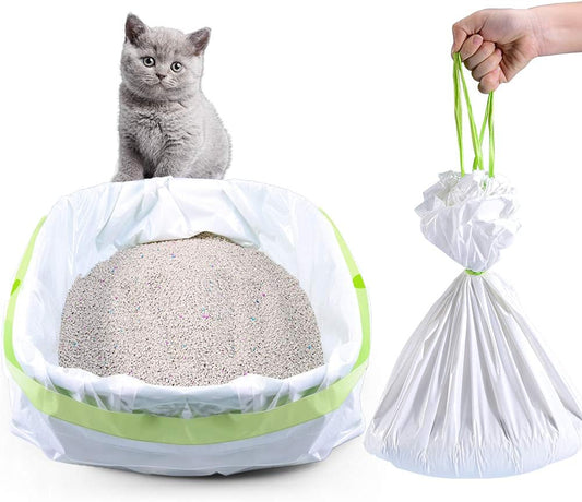 Litter Box Liners, Drawstring Litter Liner Bags by PETOCAT