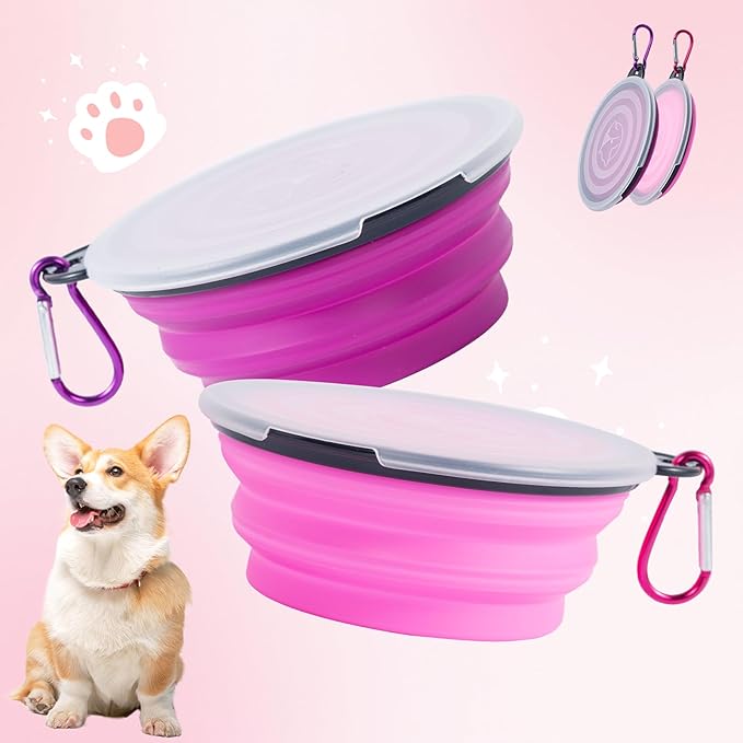SLSON Dog Bowls Pet Collapsible Bowl - Image 2