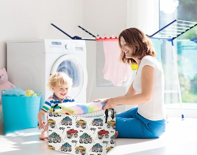 Essme Rectangular Monster Truck Baskets, Car Storage Bins - Image 4