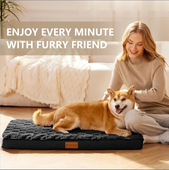 Patas Lague Orthopedic XL Dog Bed Large Sized Dog 42''X28'', Waterproof Soft - Image 2