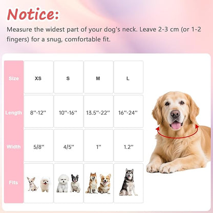 Dog Collar with Roses Patterns, Spring Summer Collection Pink Dog Collar with - Image 2