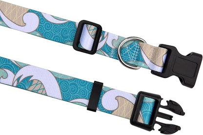 Mihqy Dog Collar with Bohemia Floral Tribal Geometric Patterns - Image 5