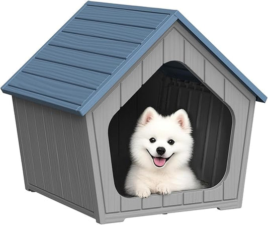 DRATO Dog House Indoor Outdoor Durable Resin Material Houses by DRATOprovidesawarmandcozy