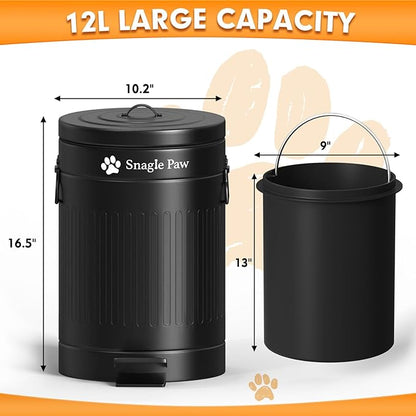 Dog Metal Poop Trash Can Outside - Image 5