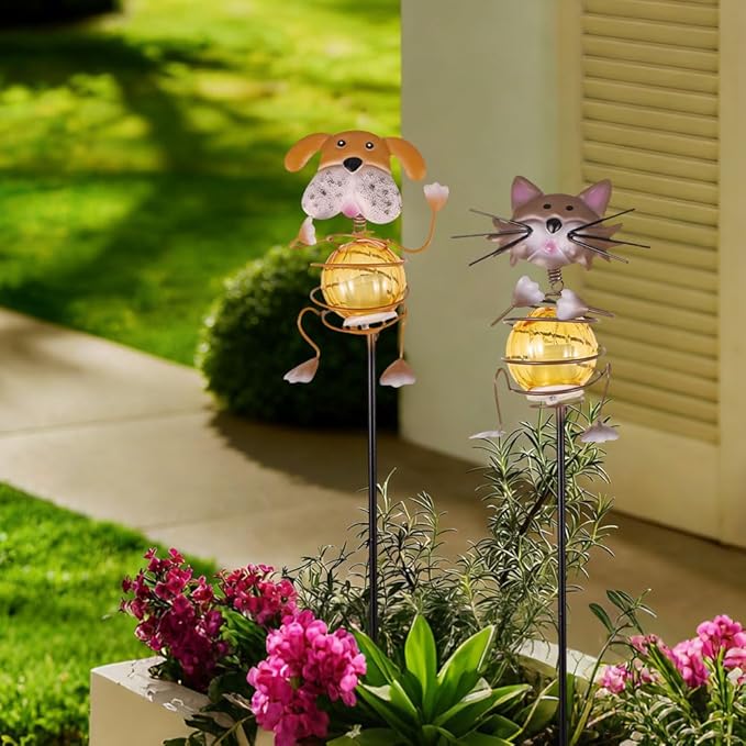 Solar Garden Lights, Decorative Statues Figurine Lights - Image 9