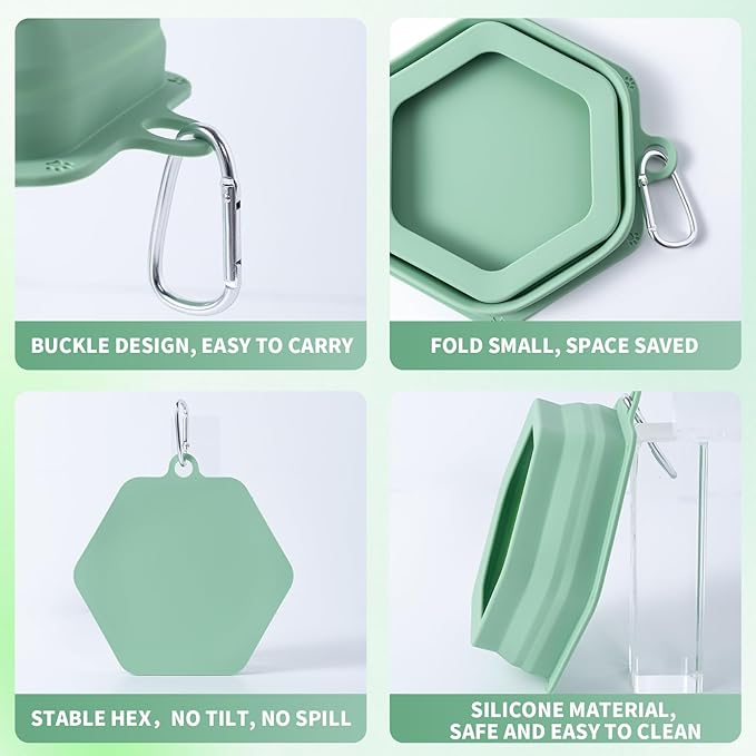 No Splash Dog Travel Bowls for Cars, Spill Proof Collapsible Dogs Water and - Image 7