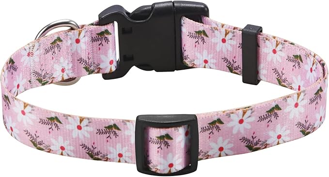 Mihqy Dog Collar with Bohemia Floral Tribal Geometric Patterns - Image 2