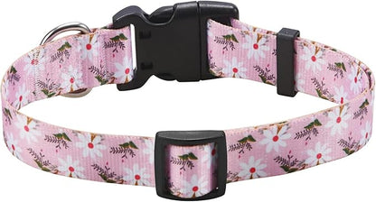Mihqy Dog Collar with Bohemia Floral Tribal Geometric Patterns - Image 2