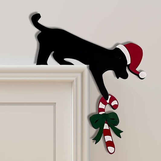 Christmas Door Topper Holiday Home Decor Funny Snowman Santa Claus Top Door by Unknown