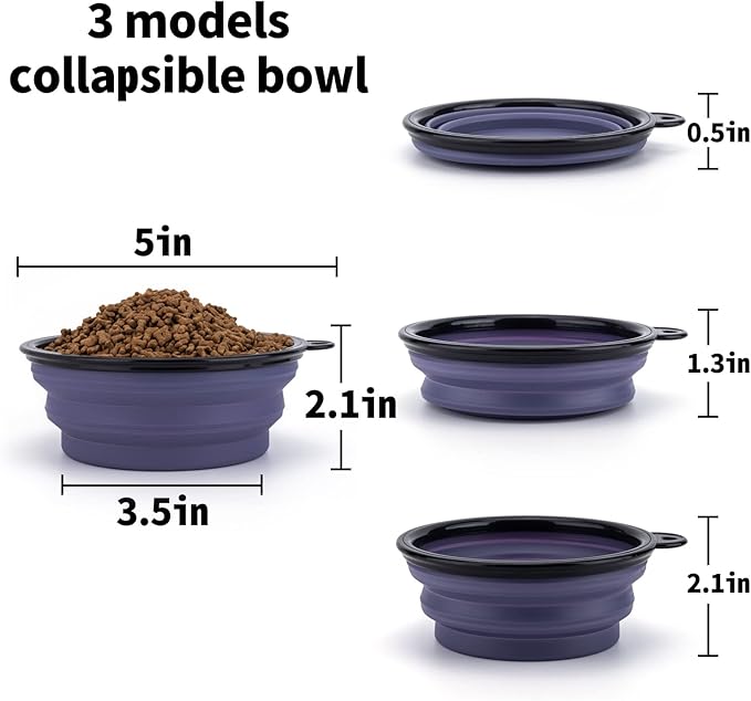 SLSON Dog Bowls Pet Collapsible Bowl - Image 4