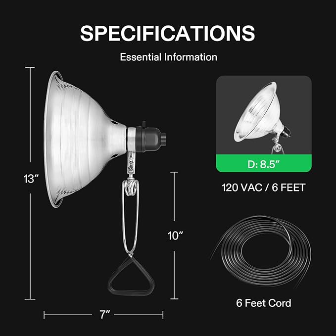 VIVOSUN 4 Pack Clamp Lamp Light - Image 4