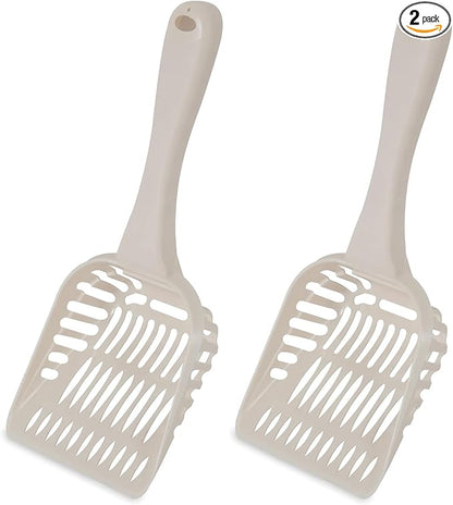 Petmate Litter Scoop for Cats, Jumbo Size, Bleached Linen by Petmate