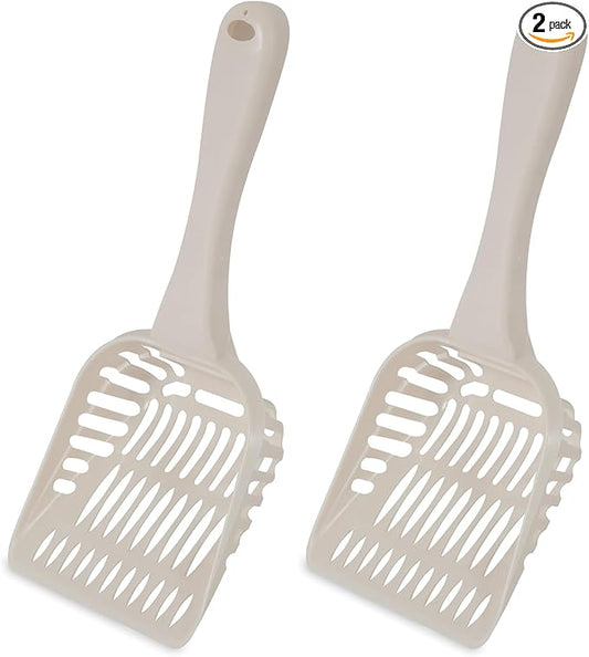 Petmate Litter Scoop for Cats, Jumbo Size, Bleached Linen by Petmate