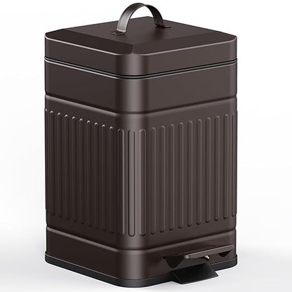 CEROELDA Small Trash Can with Lid-5L/1.3 Gal, Stainless Steel Outdoor Dog Poop by WelcometoCEROELDA