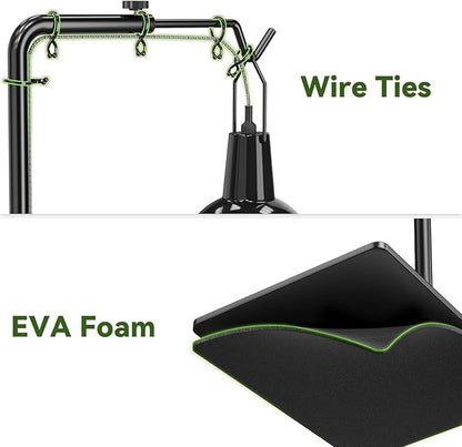 Reptile Heat Lamp Stand Adjustable 21"-62" – Metal Light Holder - Image 5
