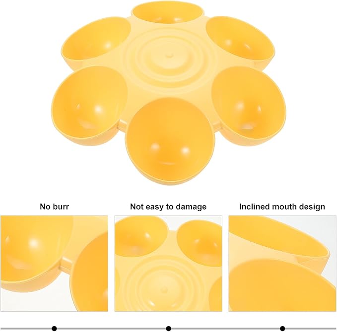 PRETYZOOM Multipurpose Plastic Pet Feeding Bowl Floral Design Multiple Cat - Image 3