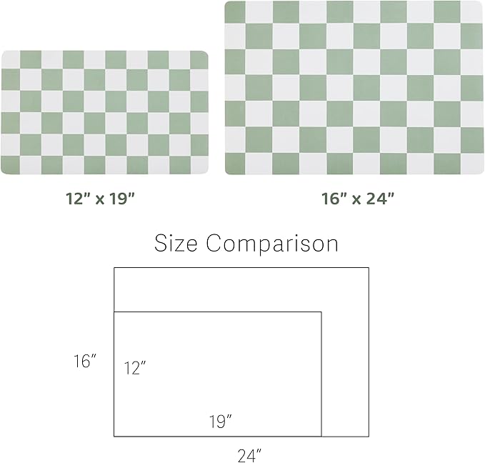 Checkered Dog Feeding Mat, Absorbent Mats - Image 7