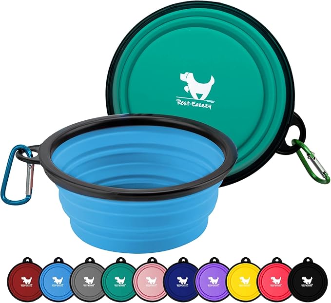 Collapsible Dog Bowls for Travel, BPA Free) by Rest-Eazzzy