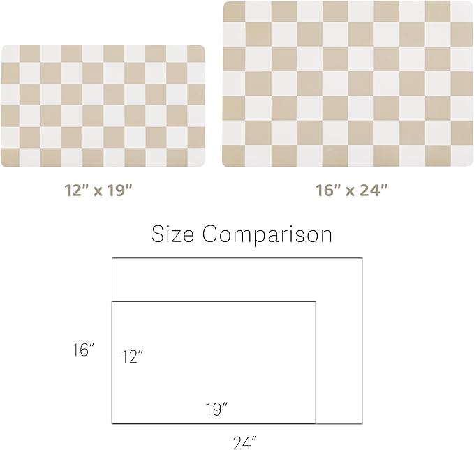 Checkered Dog Feeding Mat, Absorbent Mats - Image 6