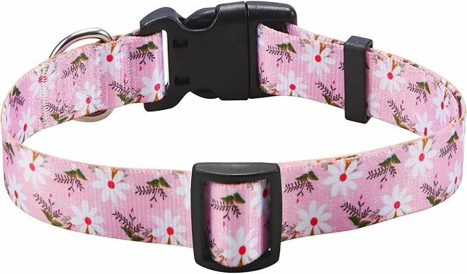 Mihqy Dog Collar with Bohemia Floral Tribal Geometric Patterns - Image 2