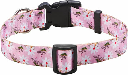 Mihqy Dog Collar with Bohemia Floral Tribal Geometric Patterns - Image 2