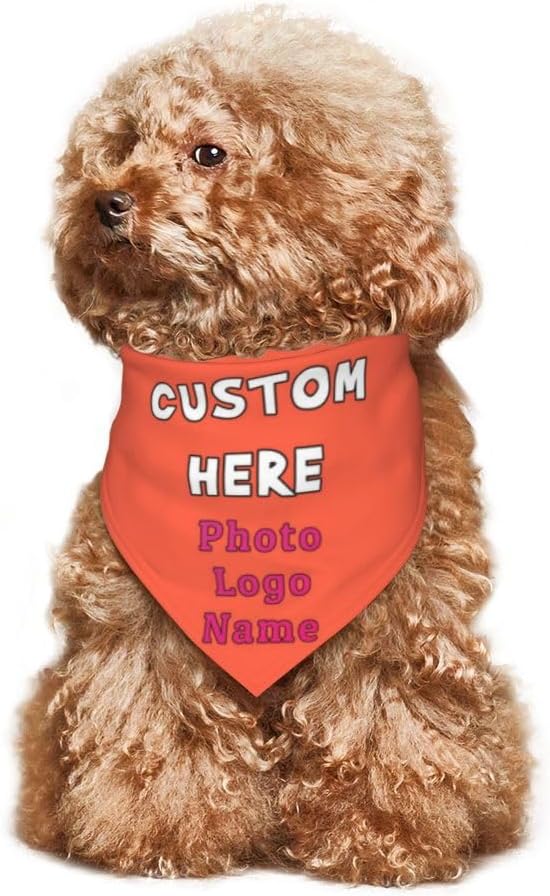 Custom Pet Scarf Dog Bandana, Personalized Triangle Bib Suitable - Image 6