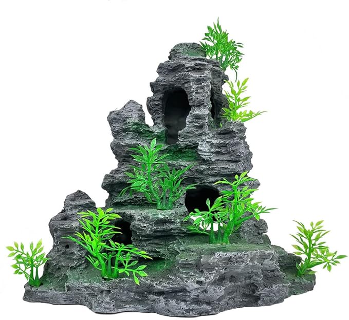 Aquarium Decoration Large and Tall Fish Tank Decor Aquarium Rock Mountain View by GOLOMOZ